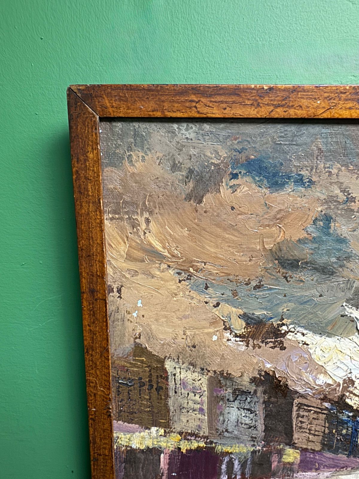 Oil Painting On Board Titled ‘ Stormy Night ‘ photo 255.0
