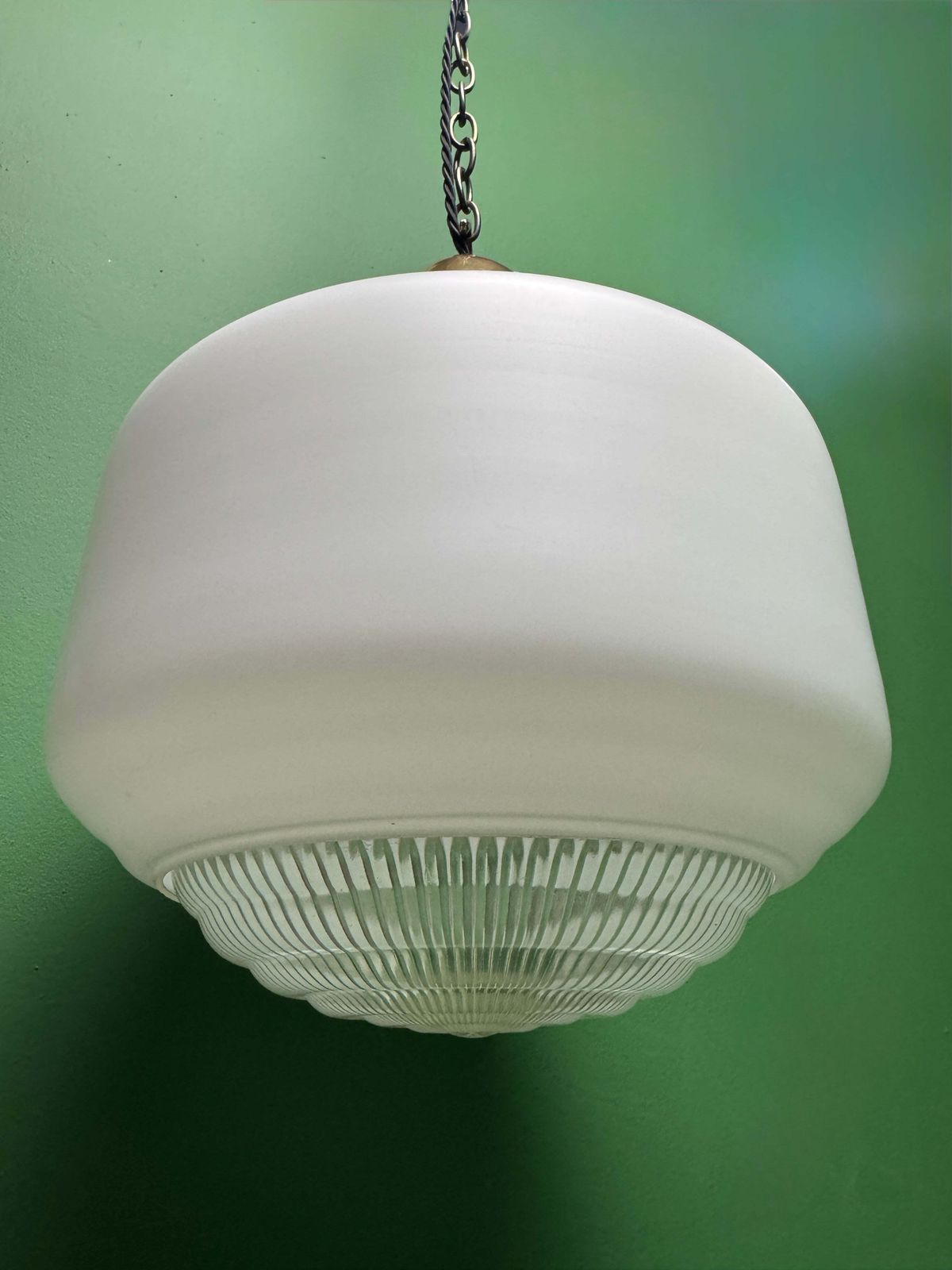 1930s Opaline Pendant Lights With Original Diffusers photo buy