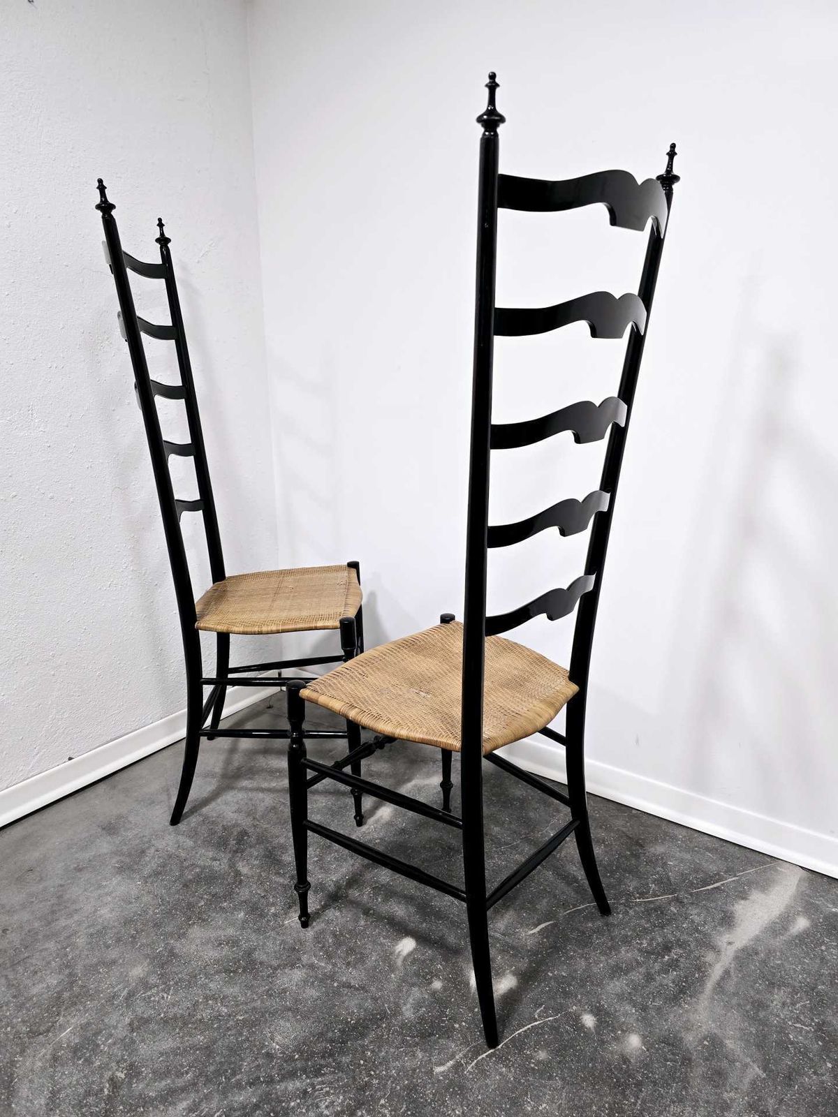 Paolo Buffa Ladder Chairs For Chiavari, Italy 1950s photo vinterior