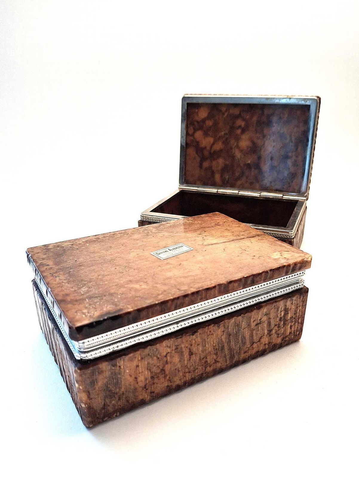 Pair Of Cigarette Cases Or Jewelry Boxes By Romano Bianchi, 1970s photo furniture