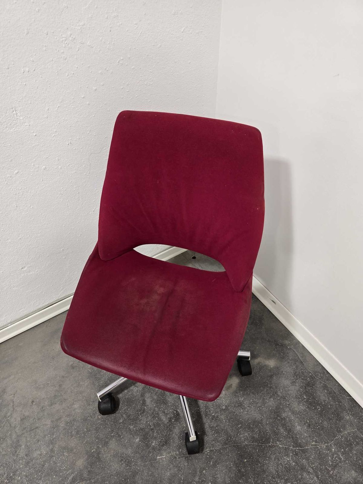 Red Swivel Desk Chair 1970s, Vintage photo vintage