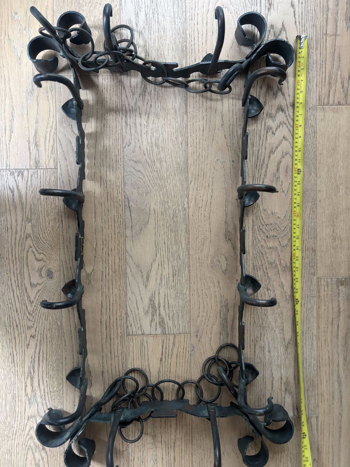 Wrought Iron Heavy Duty Vintage Pot Holder photo vinterior