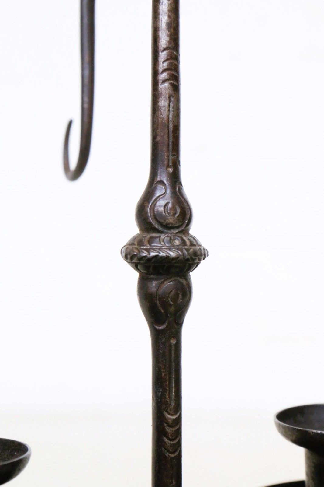 photo furniture A 19th Century Wrought Iron Double Candle Holder Candlestick English Early 19th