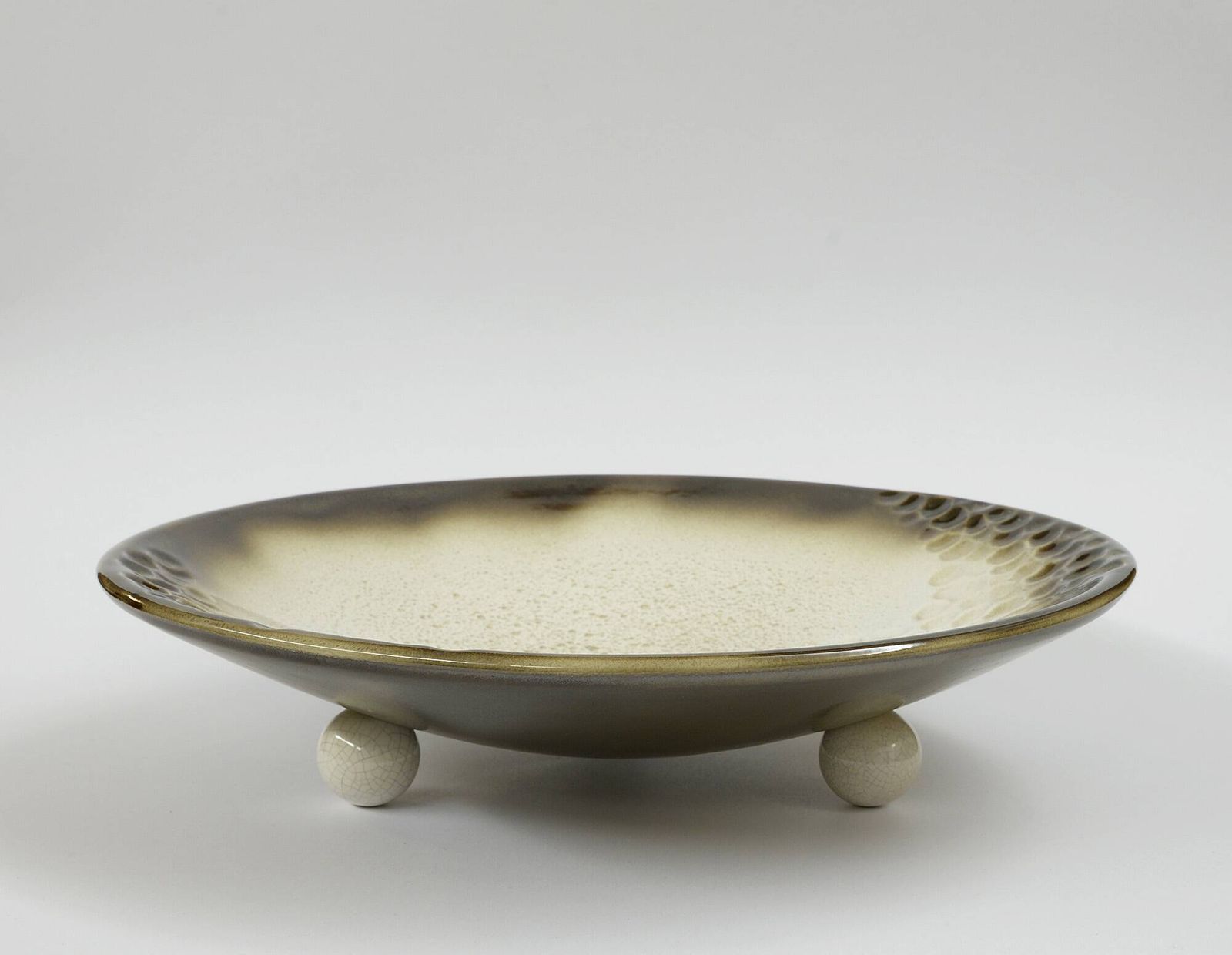 Handmade Unique Large Ceramic Fruit Bowl Rustic Table Decor Ab Design photo furniture