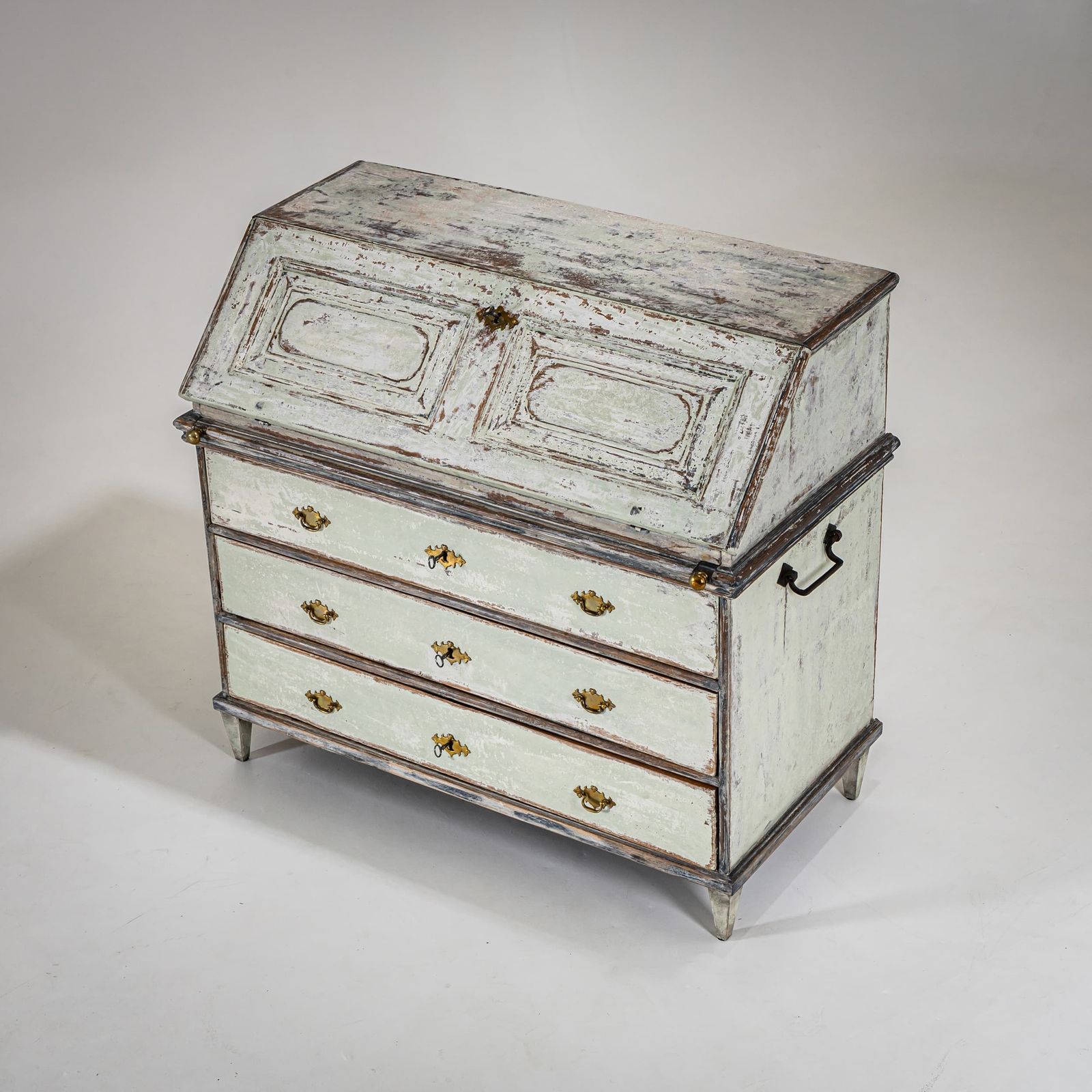Hand Painted Baroque Secretary, 18th Century photo buy