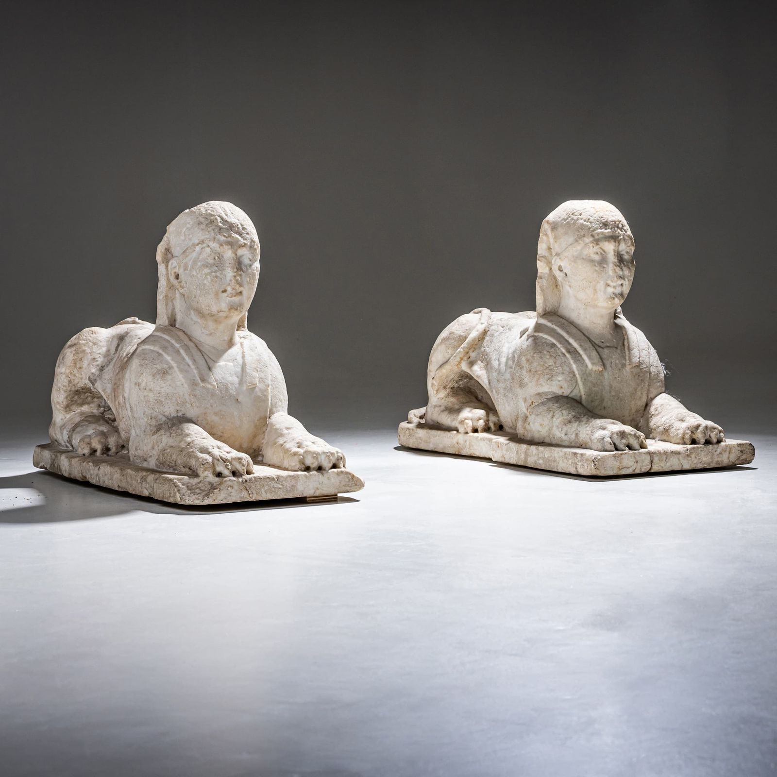Pair Of Marble Sphinxes, Italy, 17th Century photo 60000.0