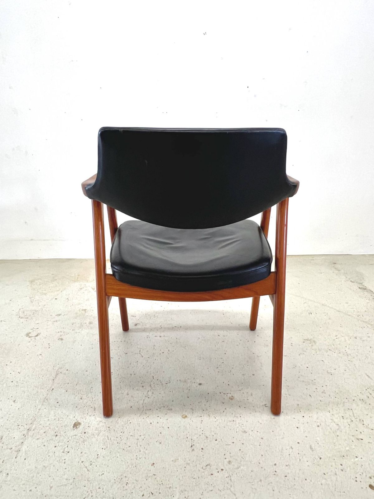 Furniture Erik Kierkegaard Teak & Leather Armchair By Hong Møbelfabrik, 1960s photo