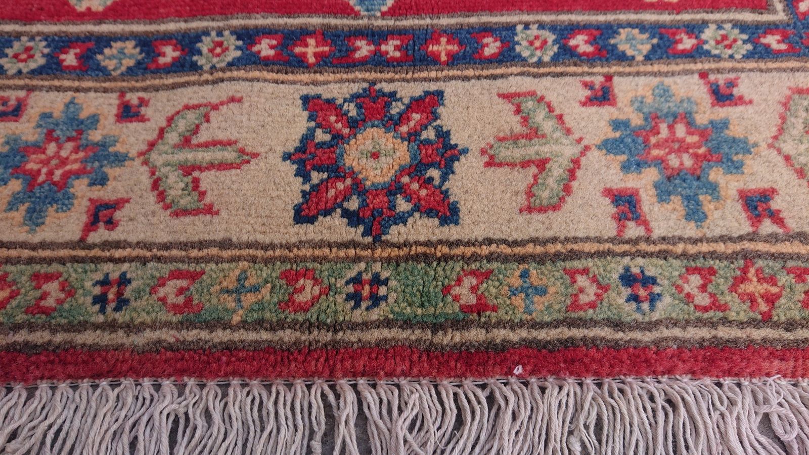 Handmade Afghan Kazak Traditional Bohemian Rug photo vinterior