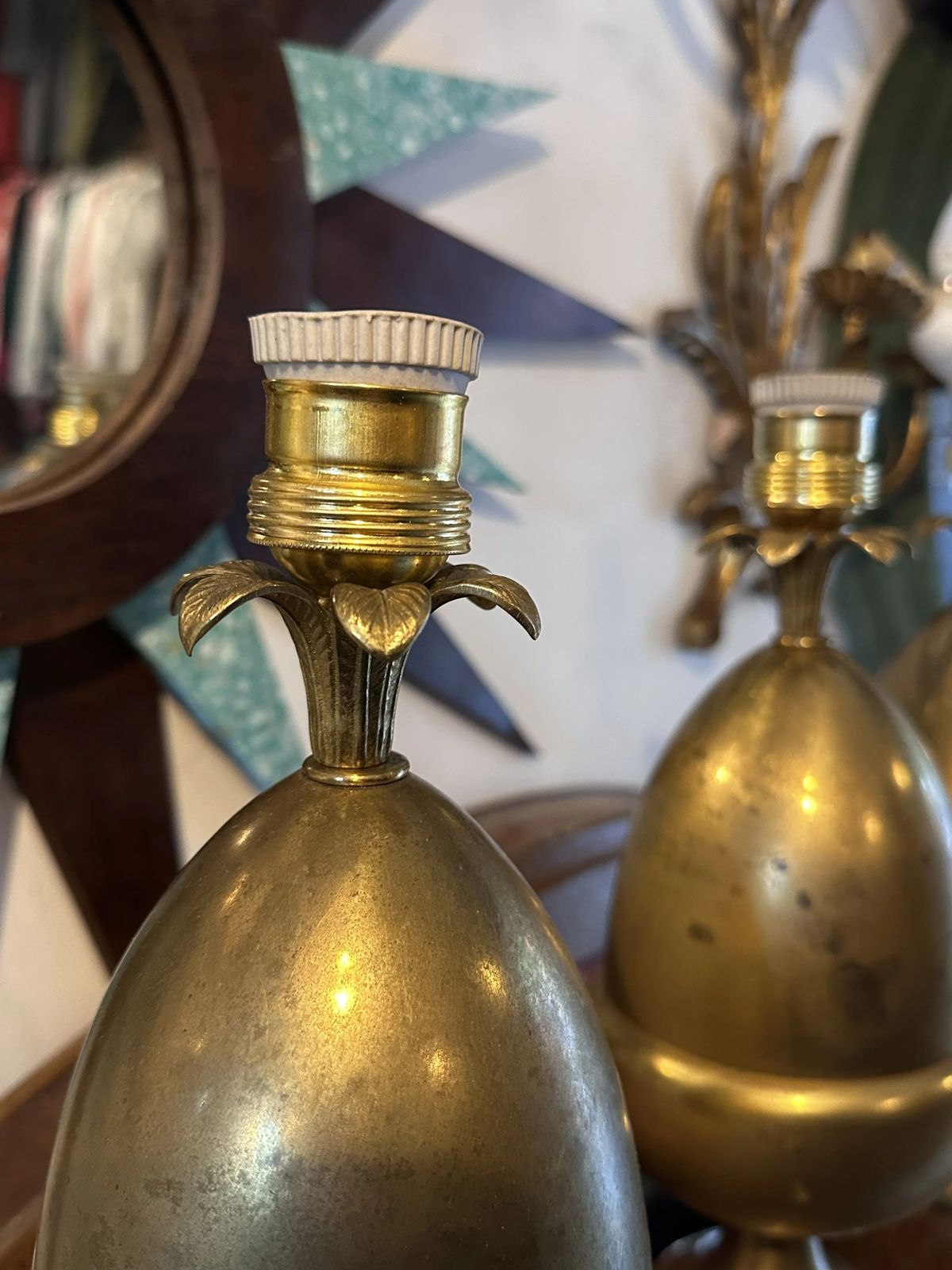 Parisian Palm Lamps Made W/ Deadstock Parts photo buy