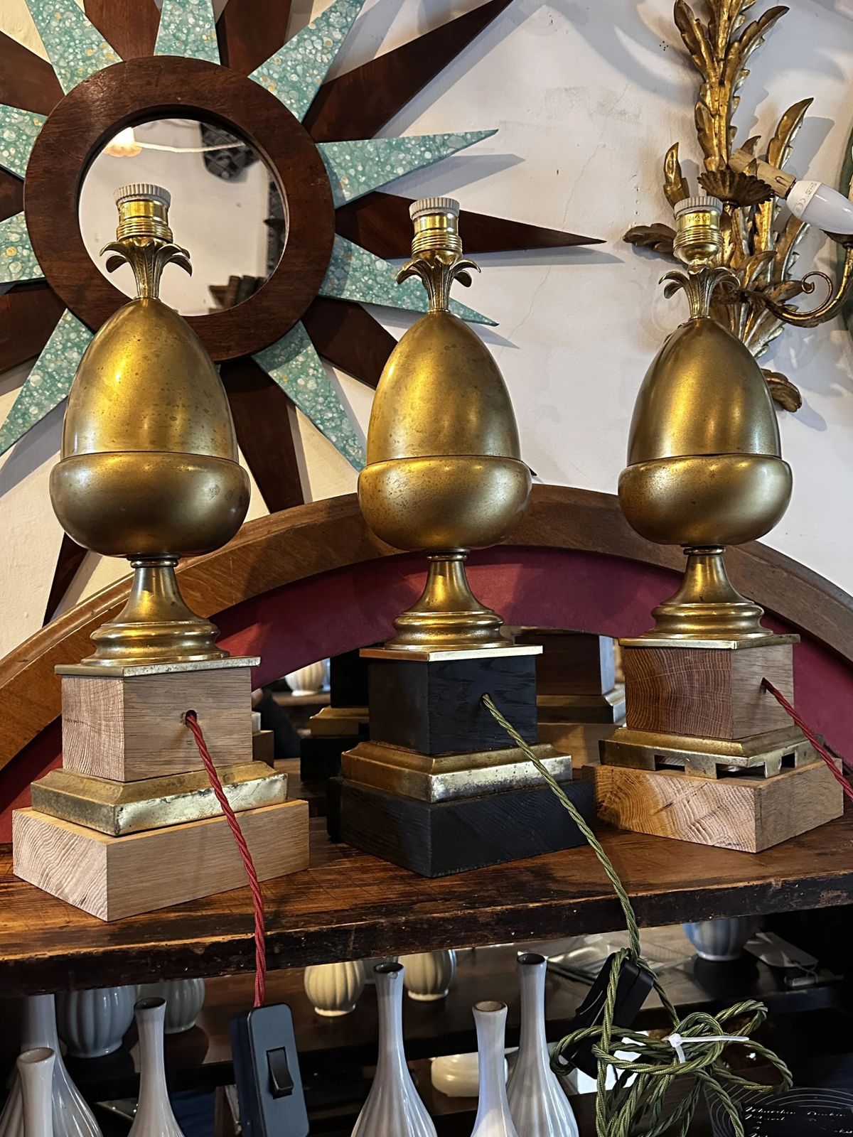 photo furniture Parisian Palm Lamps Made W/ Deadstock Parts