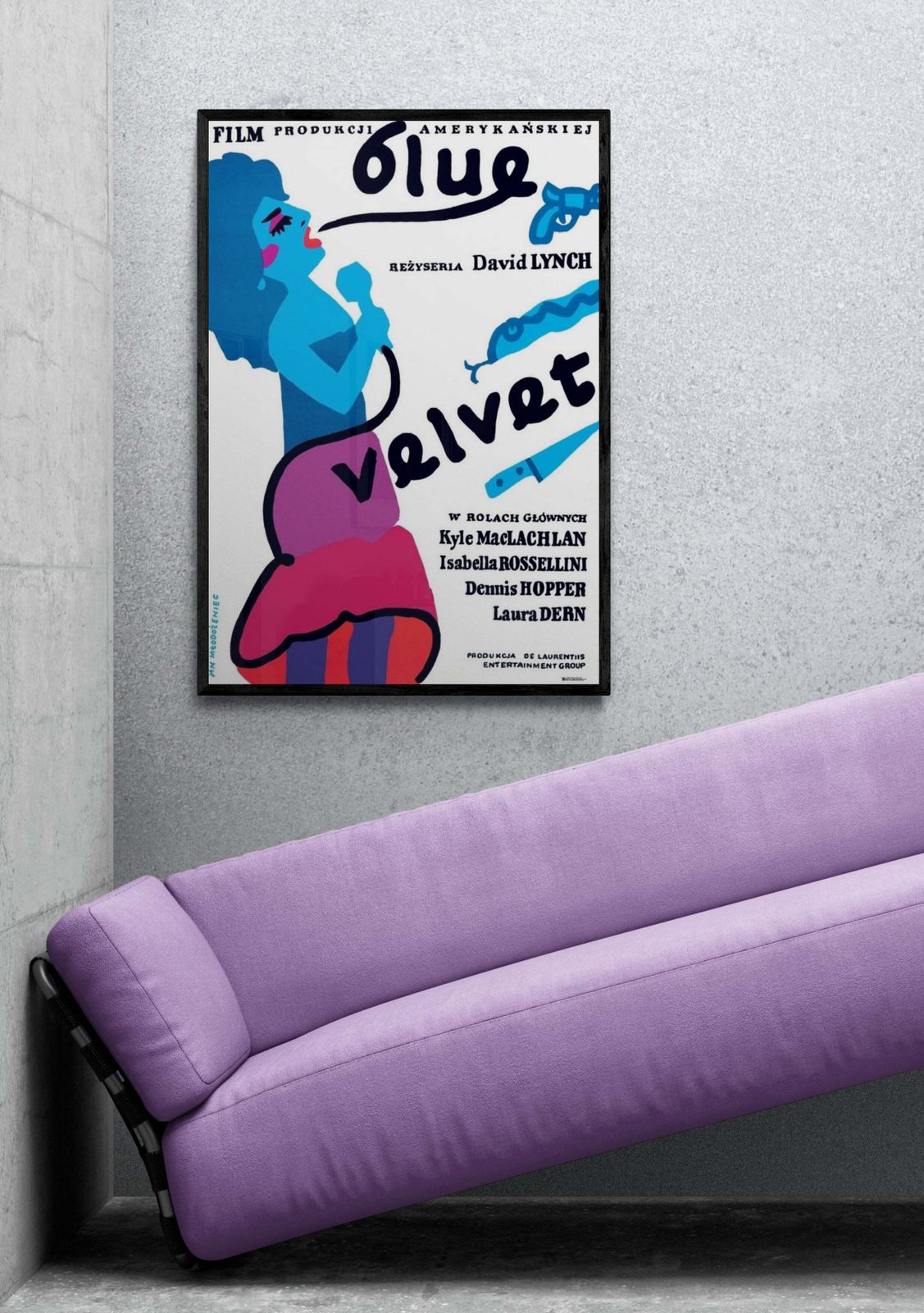 Blue Velvet Polish Poster photo furniture