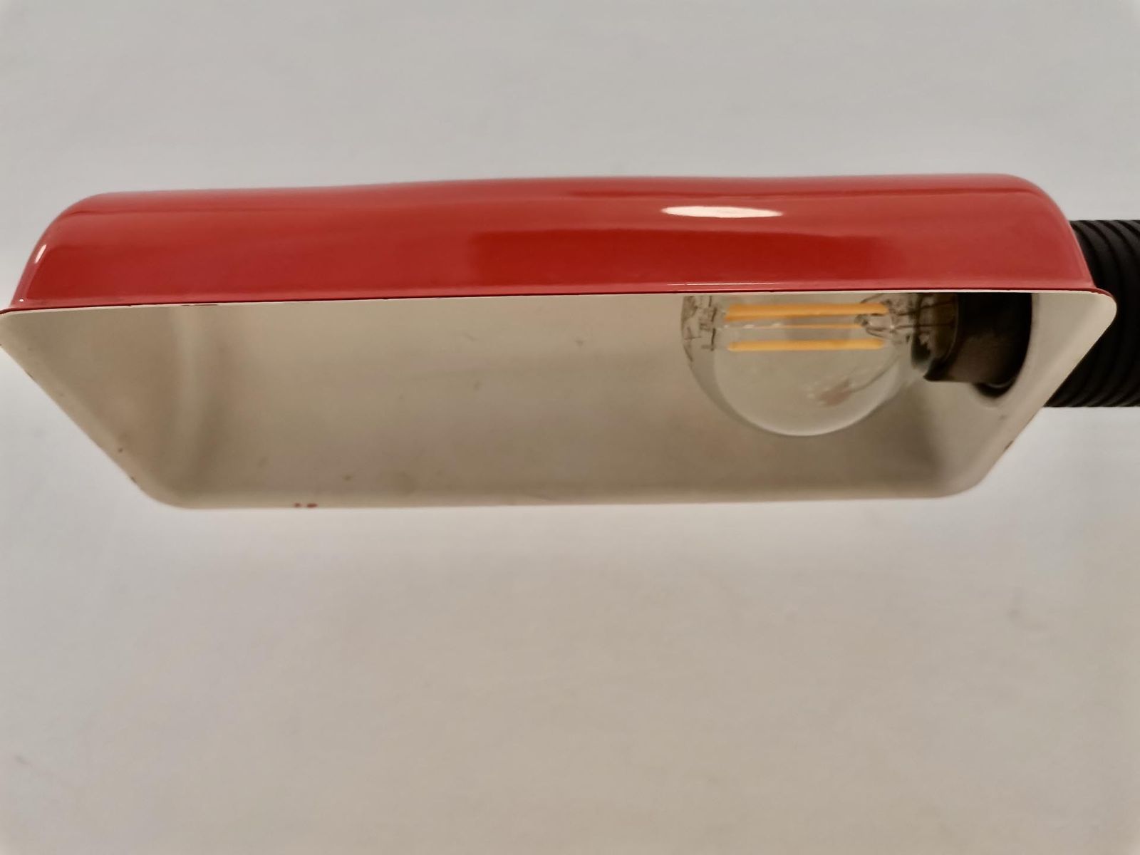 Red Table Lamp, 1970s, Vintage photo furniture