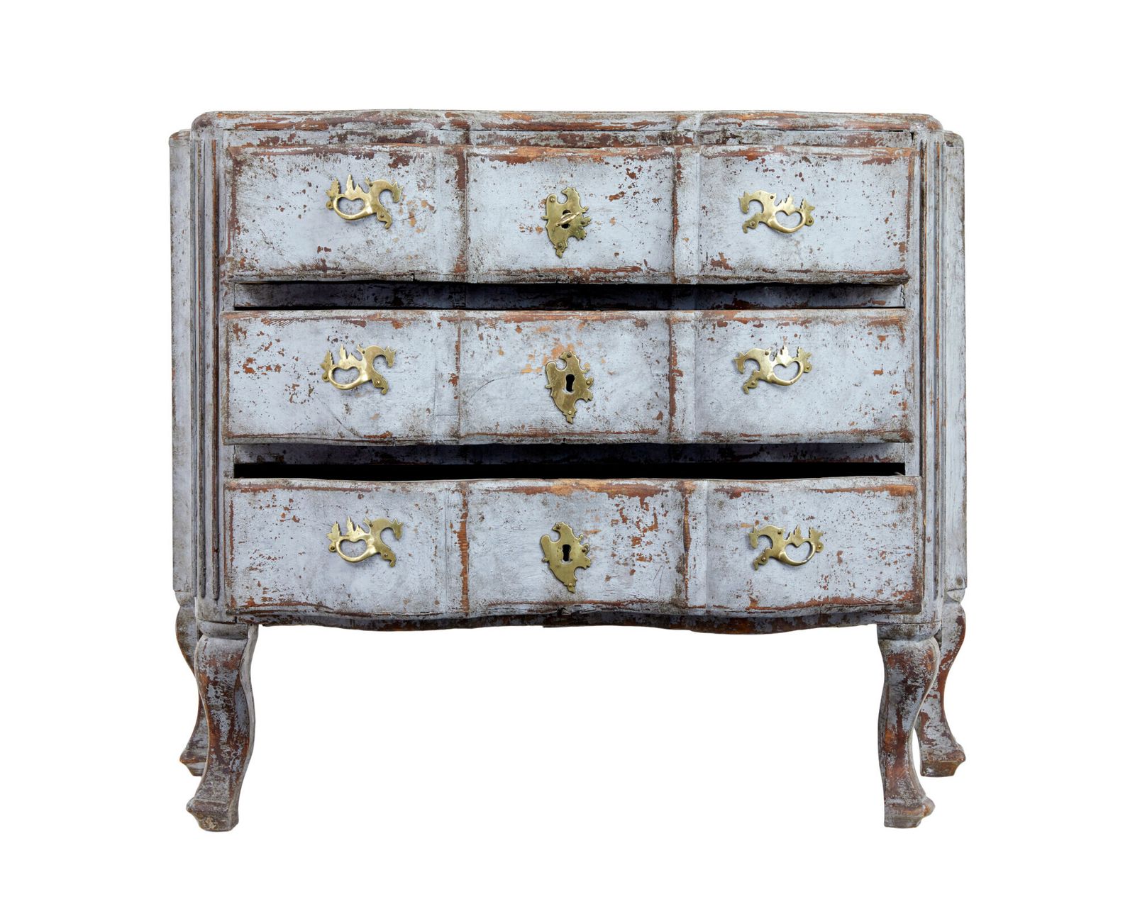 Swedish 19th Century Hand Painted Gustavian Chest Of Drawers photo vinterior