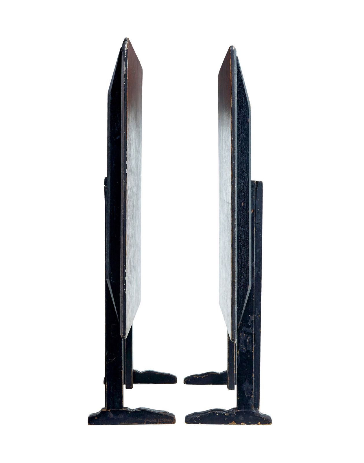 Pair Of 19th Century Swedish Ragwork Painted Gate Leg Tables photo Furniture