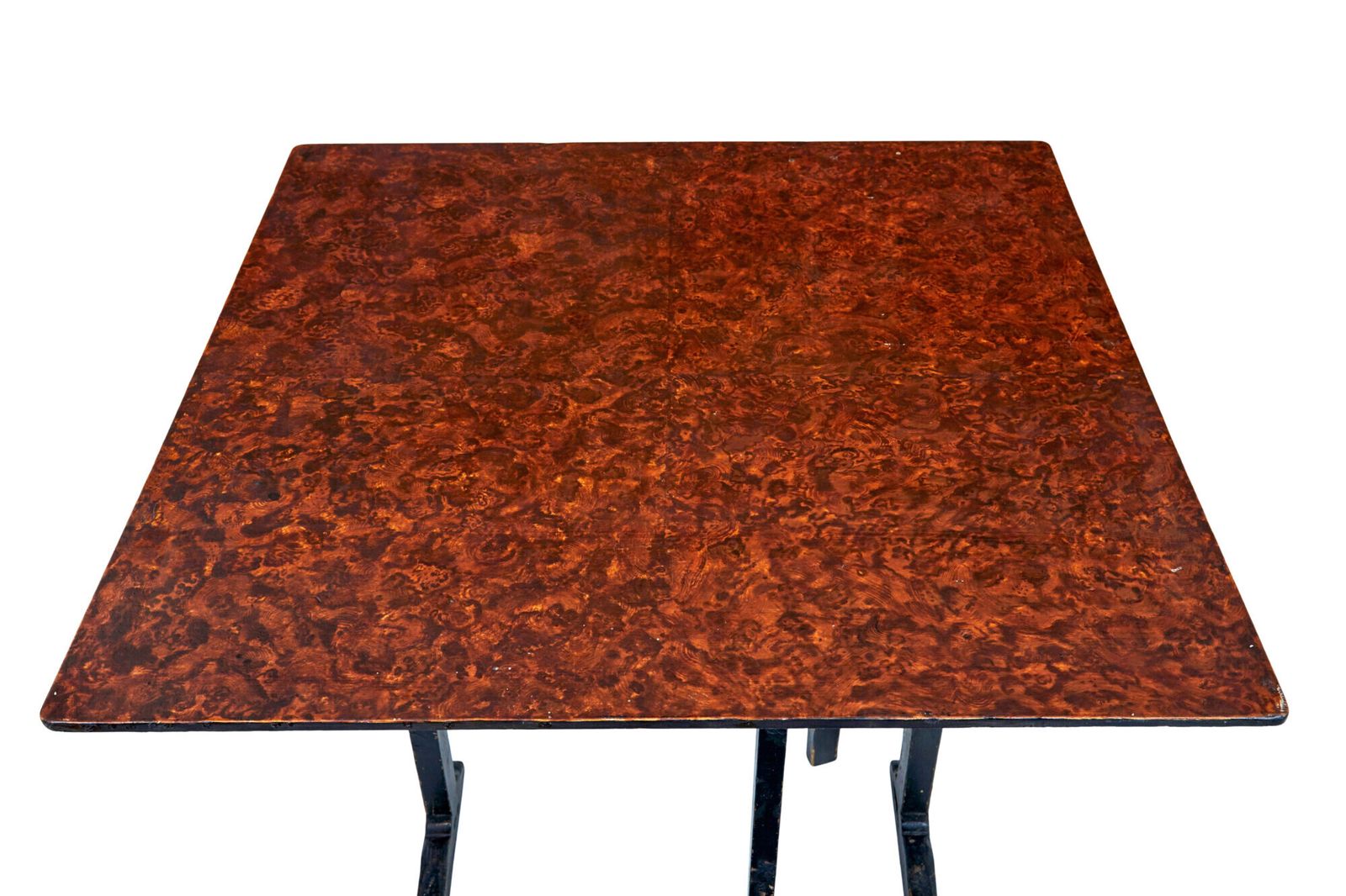 photo for sale Pair Of 19th Century Swedish Ragwork Painted Gate Leg Tables