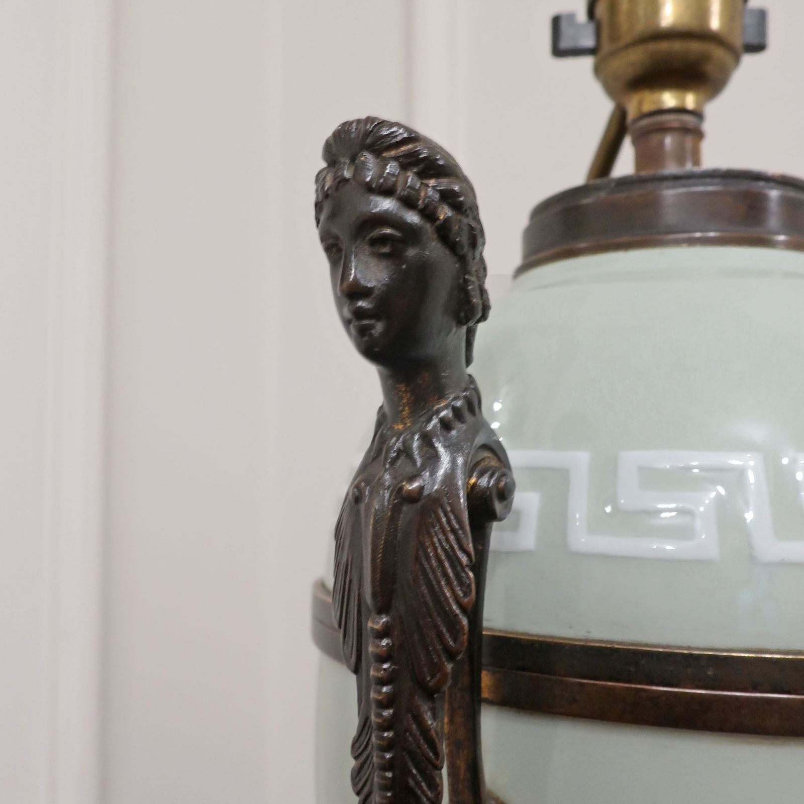 photo furniture French Pate Sur Pate Neoclassical Style Porcelain Table Lamp