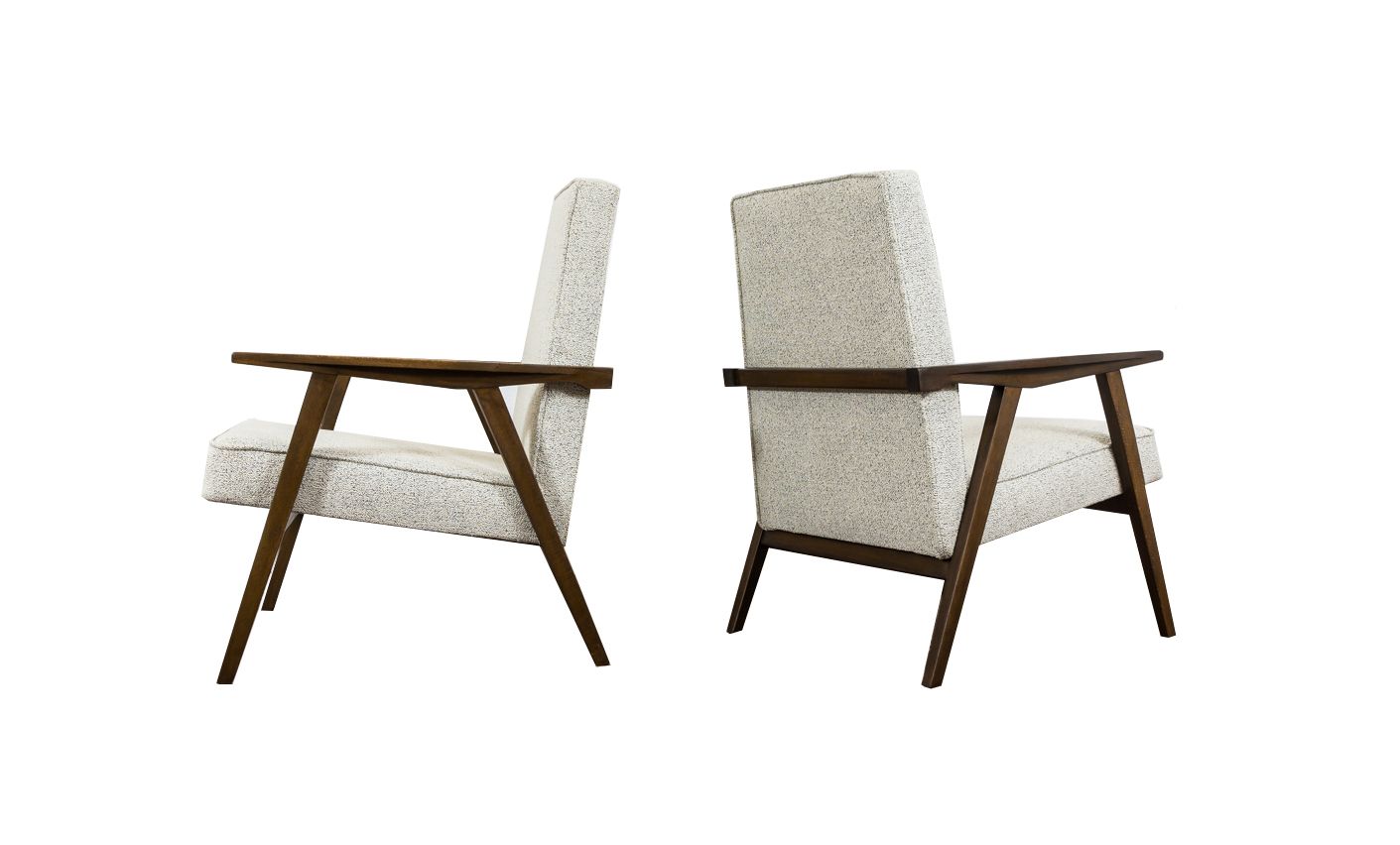 Minimalist Armchairs, Poland, 1960s, Set Of 2