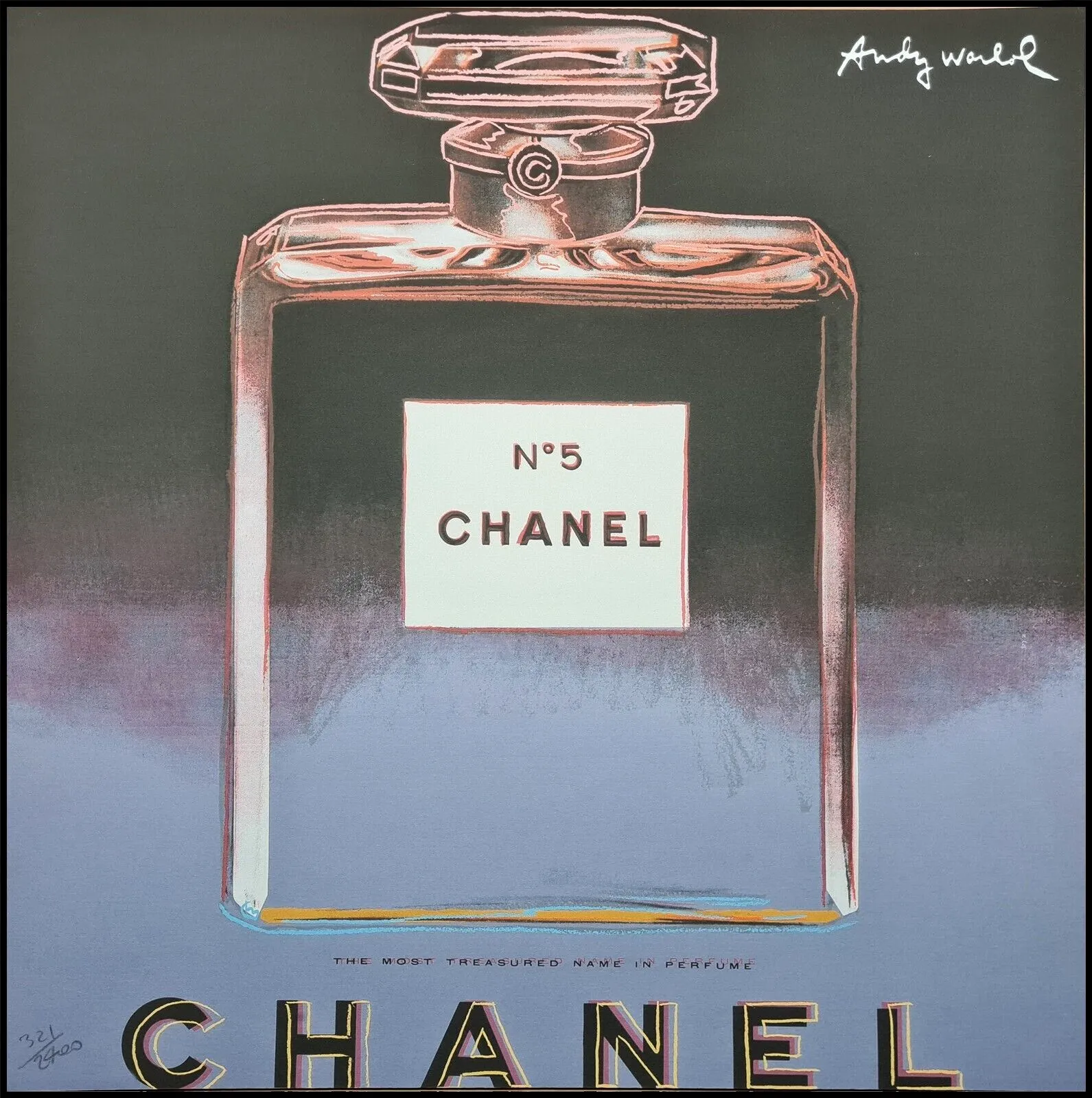 Andy Warhol Signed Chanel Certificate