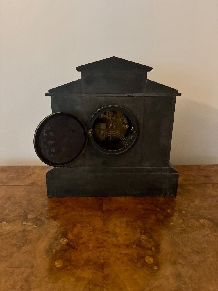 Quality Antique Eight Day Marble Mantle Clock photo 655.0