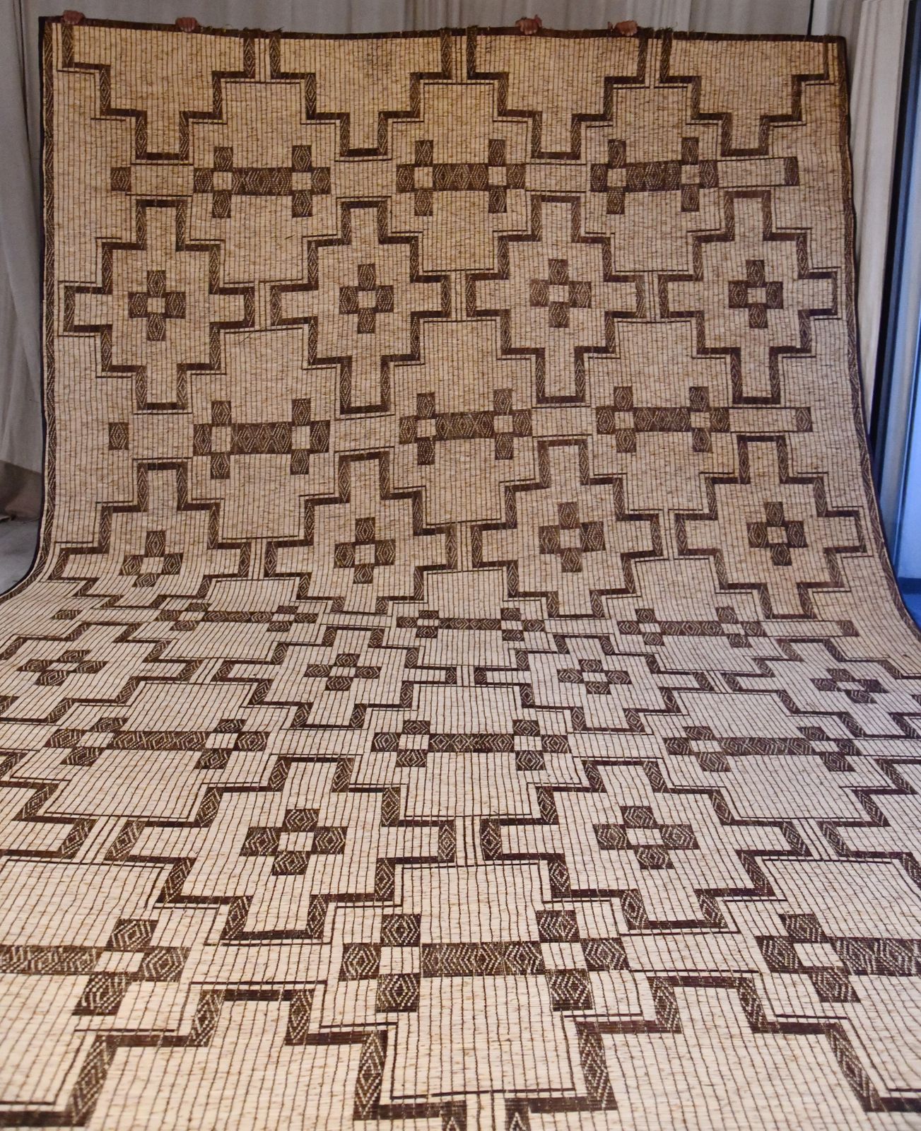 C2t8   Umaya   Huge Mauritanian Tuareg Mat | 17.13' X 11.29'   5.22m X 3.54m photo Home Fixtures