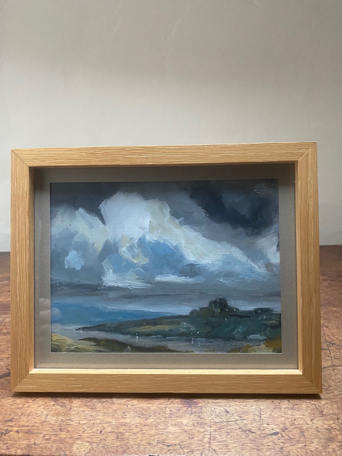 Coast And Stormy Sky Oil Painting photo Art