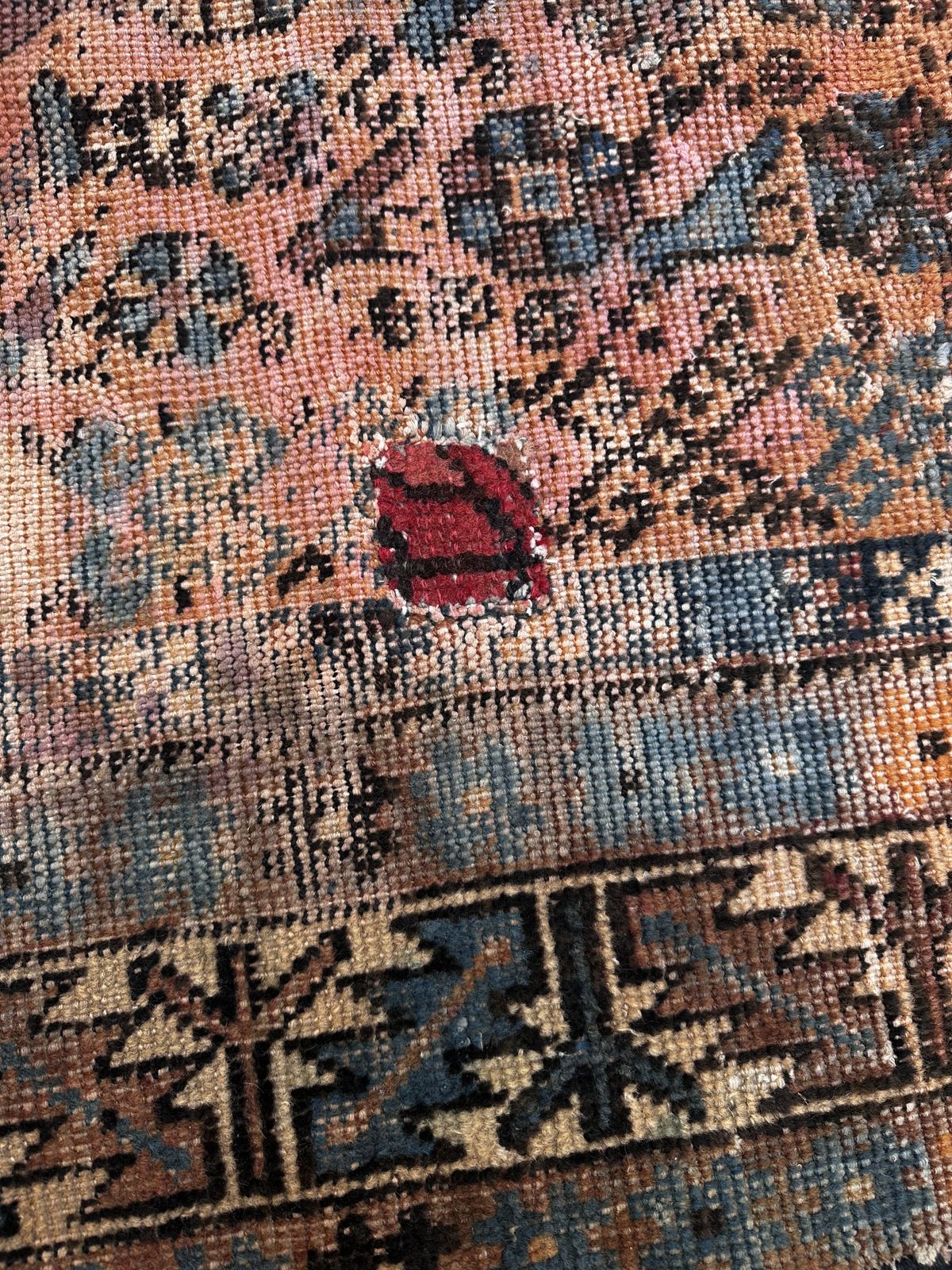Oriental Hand Knotted Rug, 1970s, Wool photo 280.0