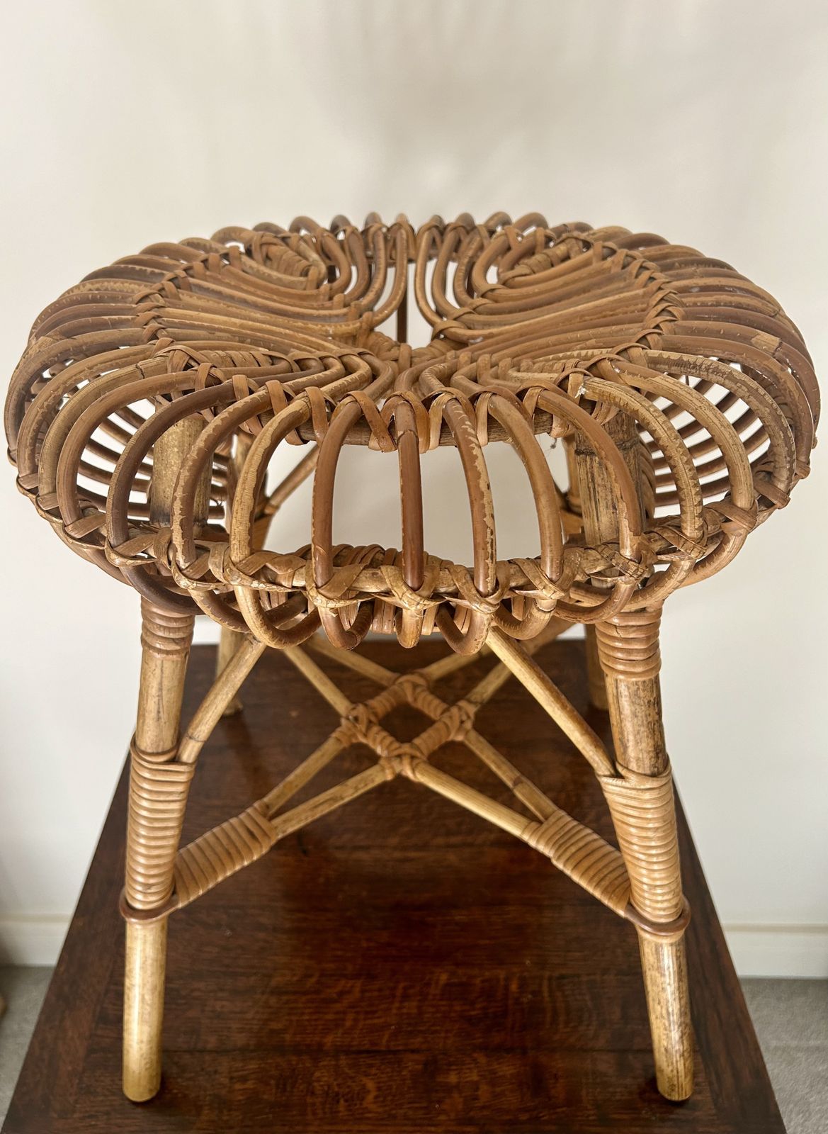 Vintage 1960's Franco Albini Cane Stool photo buy