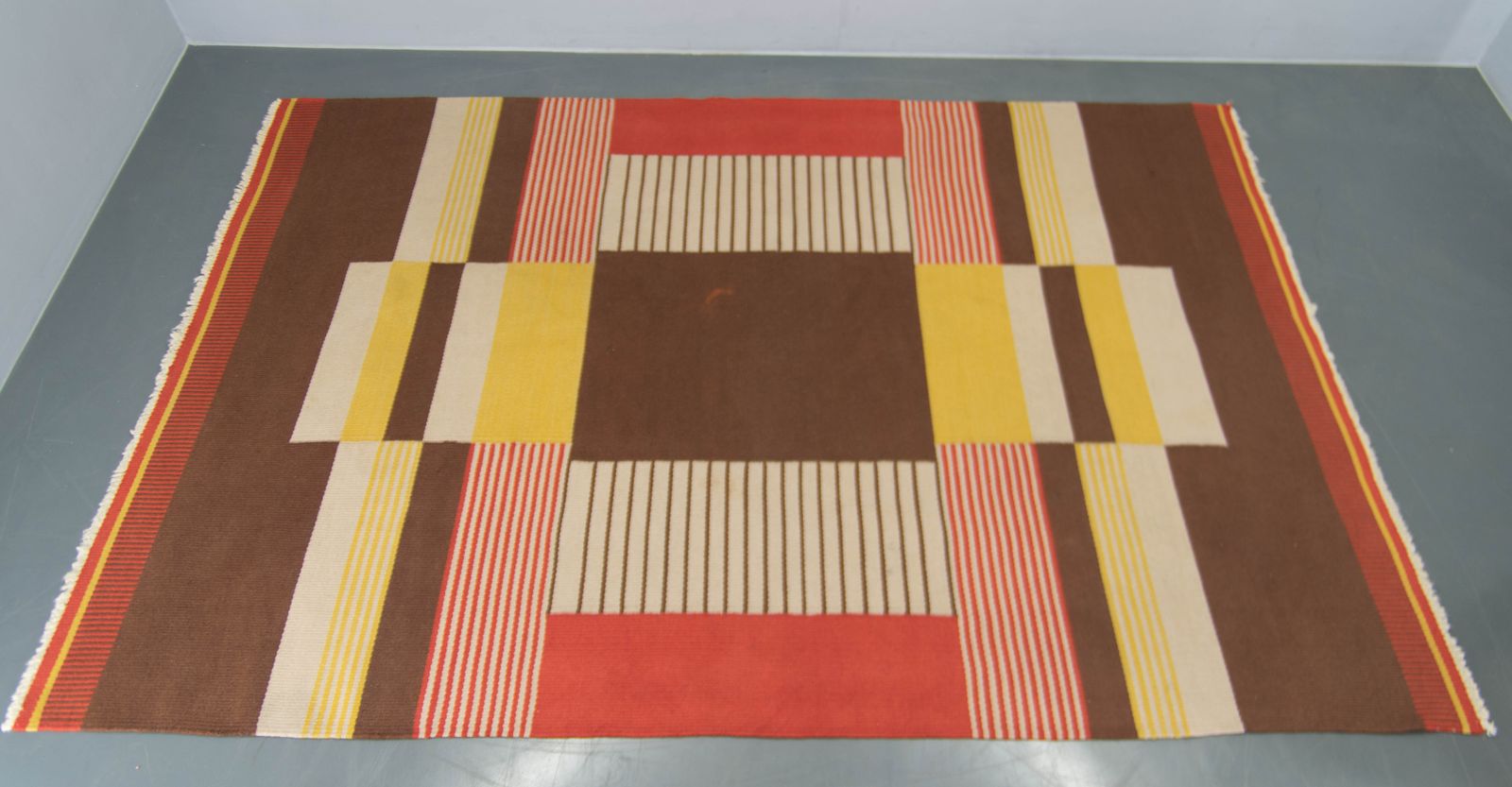Rare Geometric Carpet By Antonin Kybal, 1948 photo furniture
