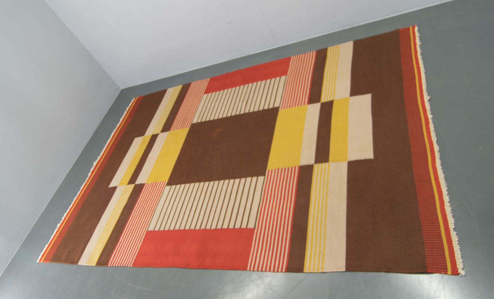 Rare Geometric Carpet By Antonin Kybal, 1948 photo Textiles