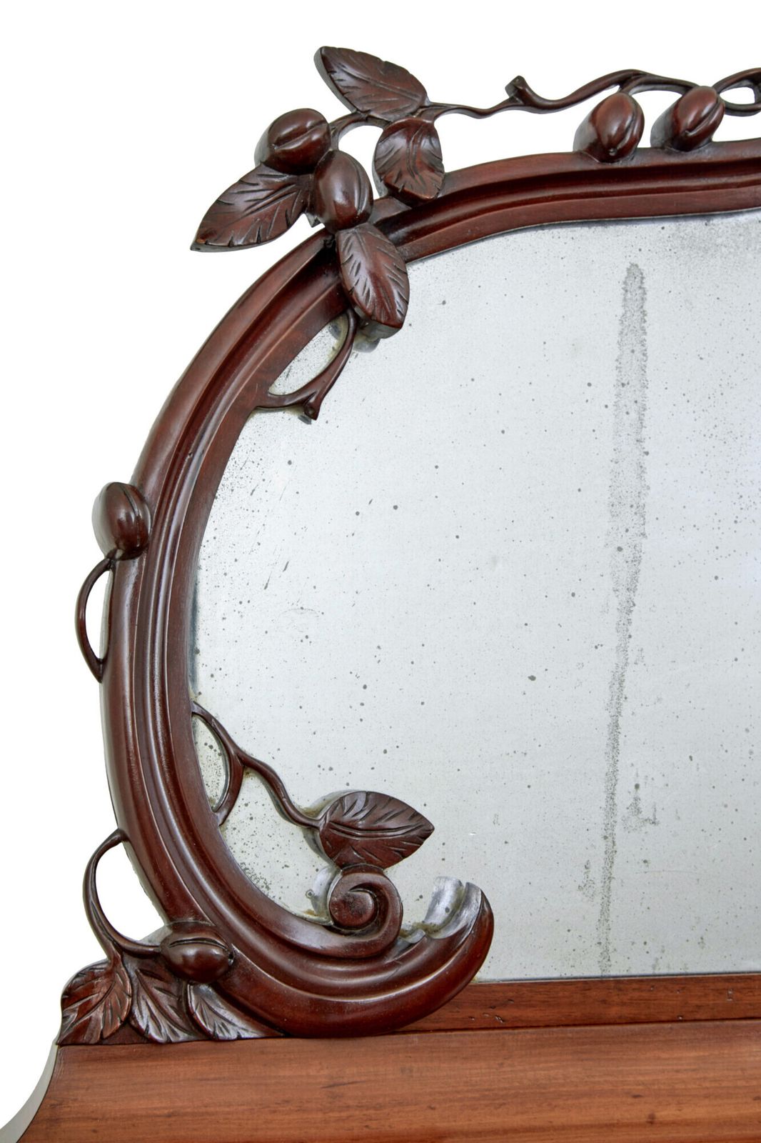High Victorian Shaped Flame Mahogany Mirrored Sideboard photo furniture