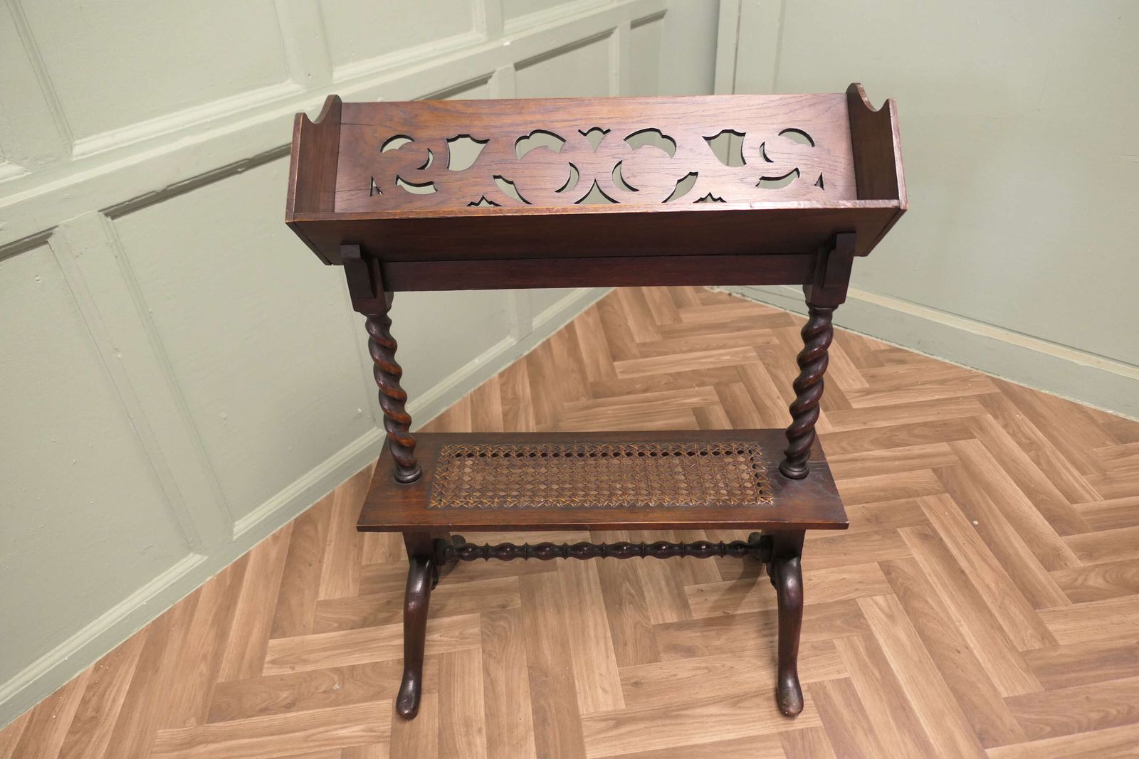 Arts And Crafts Open Front Oak Slope Shelf Bookcase photo Furniture