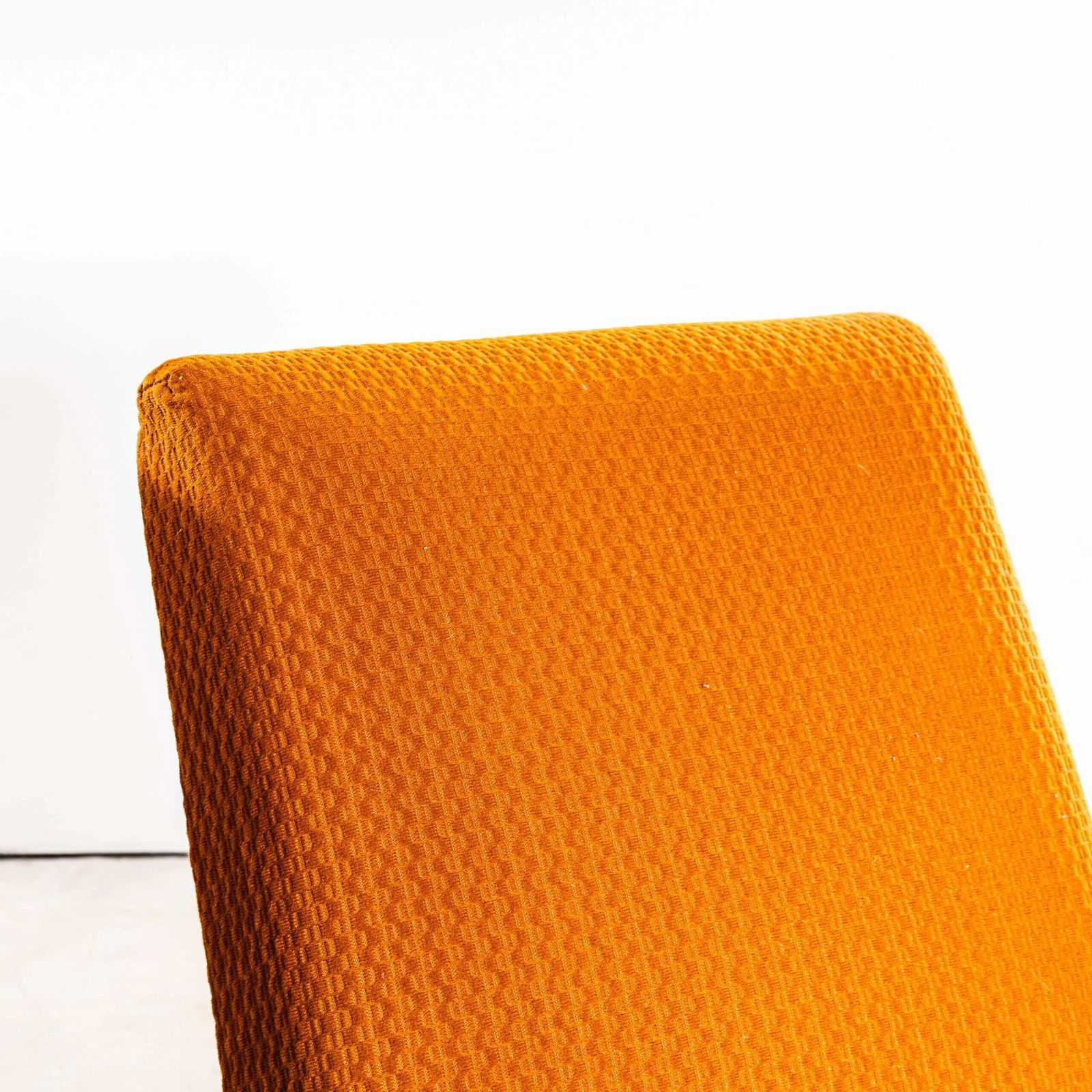 1950’s Jaroslav šmídek Original Armchairs In A Geometric Orange Jacquard – Standard Seat photo buy