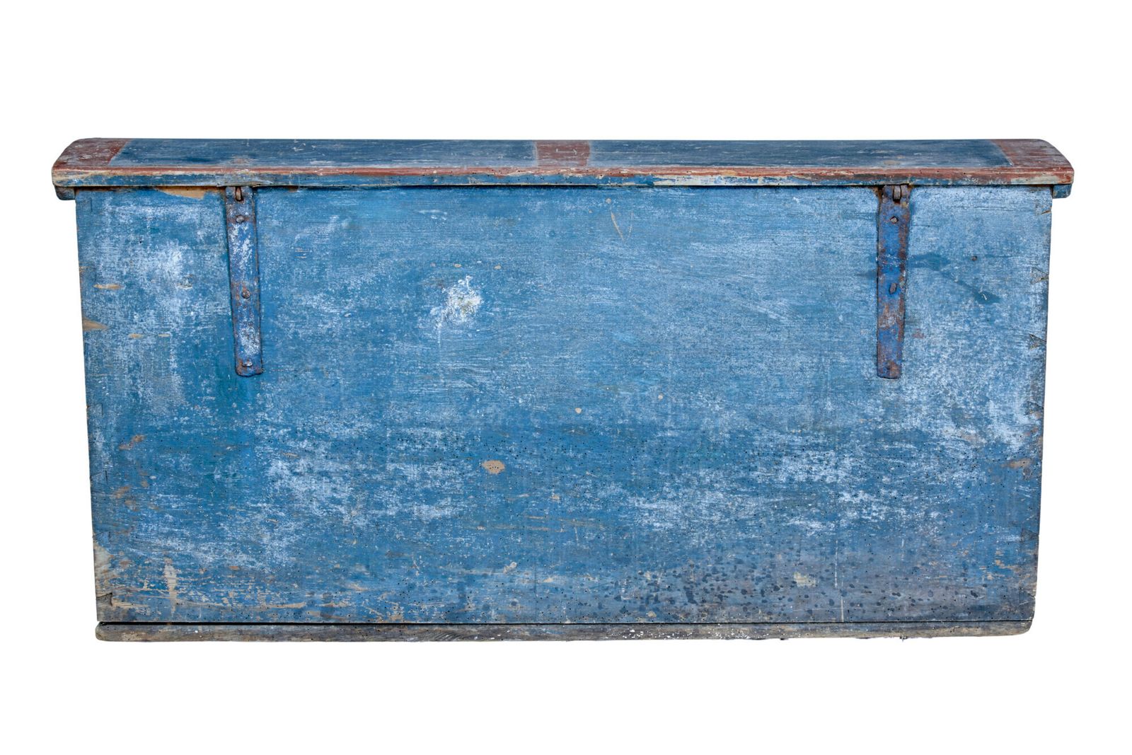 Mid 19th Century Swedish Folk Art Hand Painted Pine Coffer photo 2195.0