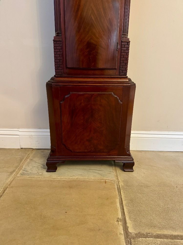 Fantastic Quality Antique George III Mahogany Eight Day Long Case Clock photo vinterior