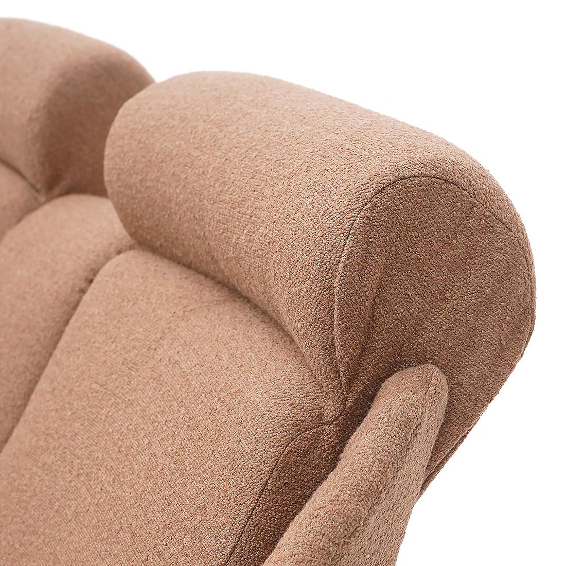 photo for sale 2 Seater Sofa In Hazelnut Bouclé, 1950s