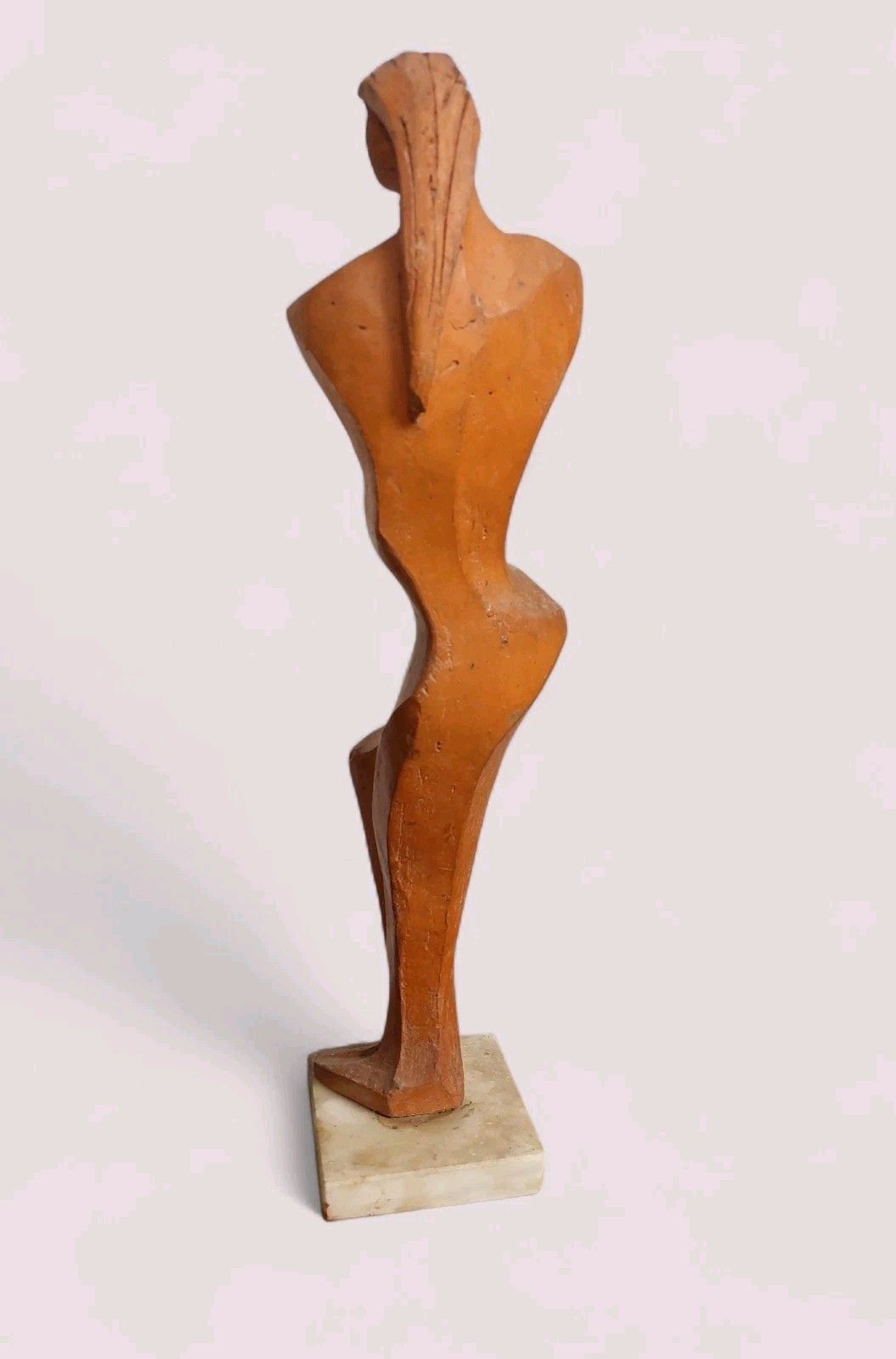 Female Figure Sculpture "Alberto Sparapani" Terracotta Signed photo for sale