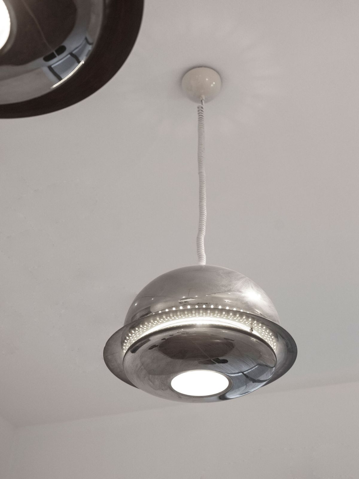 Tobia Scarpa Set Of Two Nictea Lamps In Nickel Plated Brass By Flos 1960s photo furniture