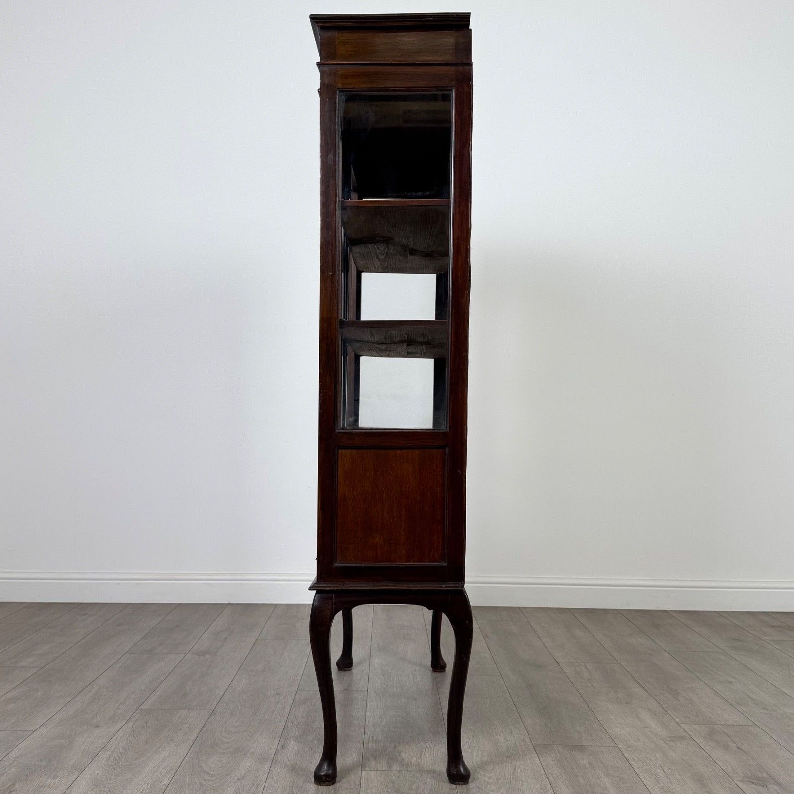 Antique 20th Century Glazed Display Cabinet In Mahogany photo 585.0