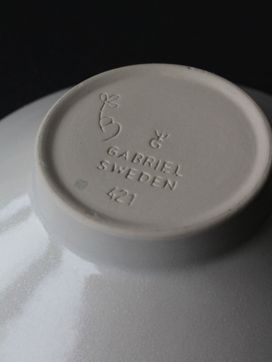 Ingegärd Burmeister Decorative Ceramic Bowl, 1960s, Gabriel Keramik, Sweden photo vinterior