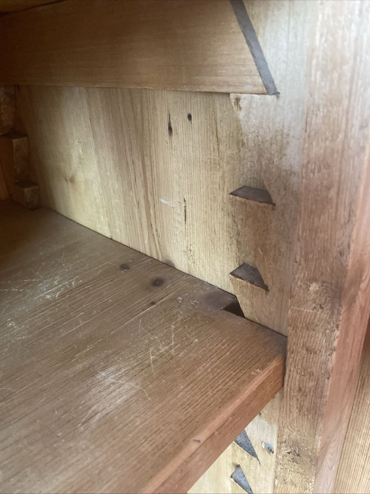Antique Pine Bookcase With 3 Adjustable Shelves In Great Condition photo furniture