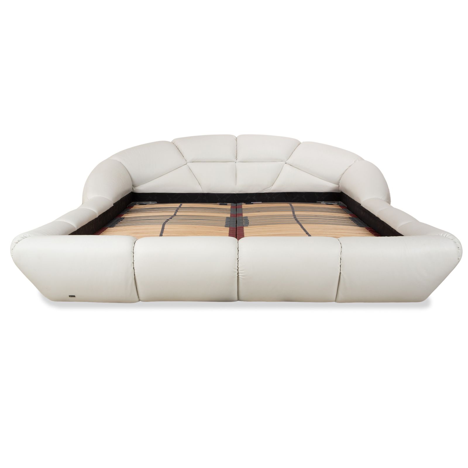 photo furniture Bretz Rubber Leather Bed White Cream 200x200