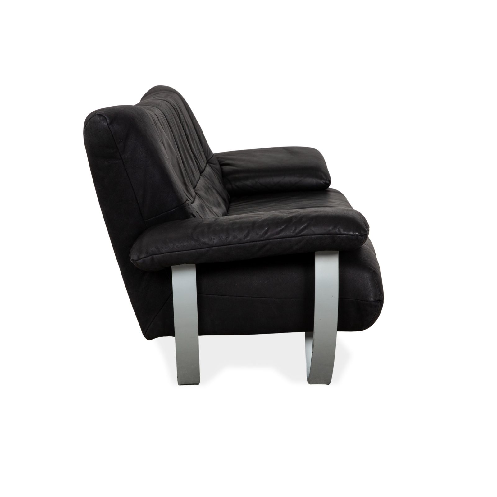 Mobilier Canapé 2 places Musterring en cuir noir photo