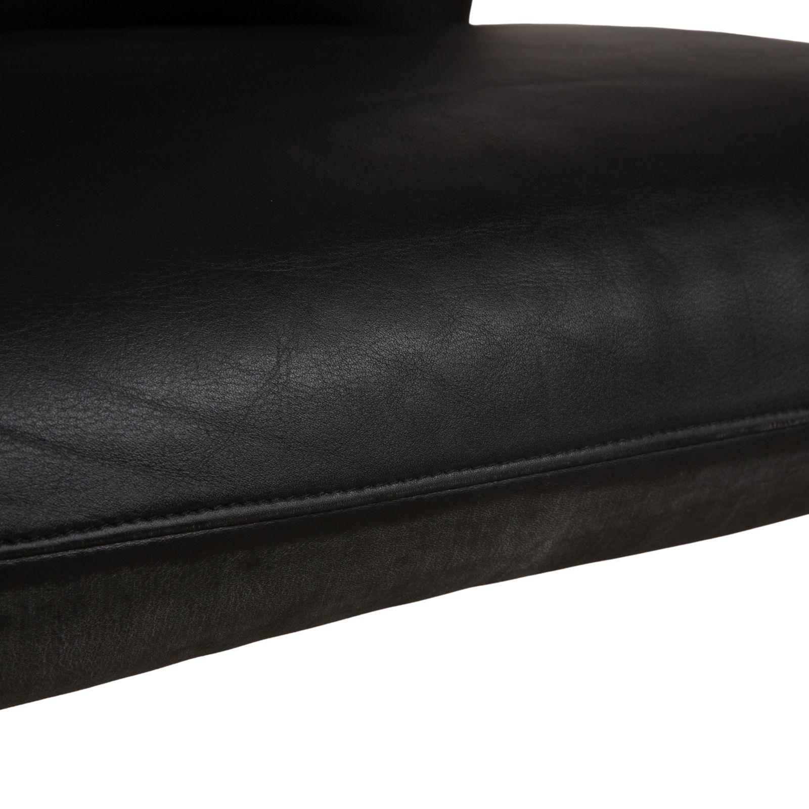 Fauteuil Wk Wohnen Spot 698 en cuir noir, fonction manuelle photo vinterior