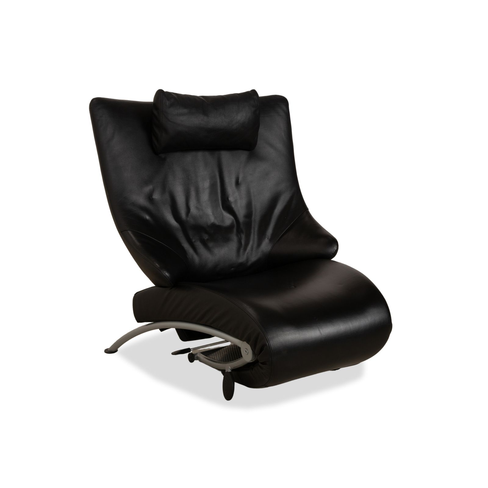 Wk Wohnen Solo 699 Leather Armchair Black Manual Function