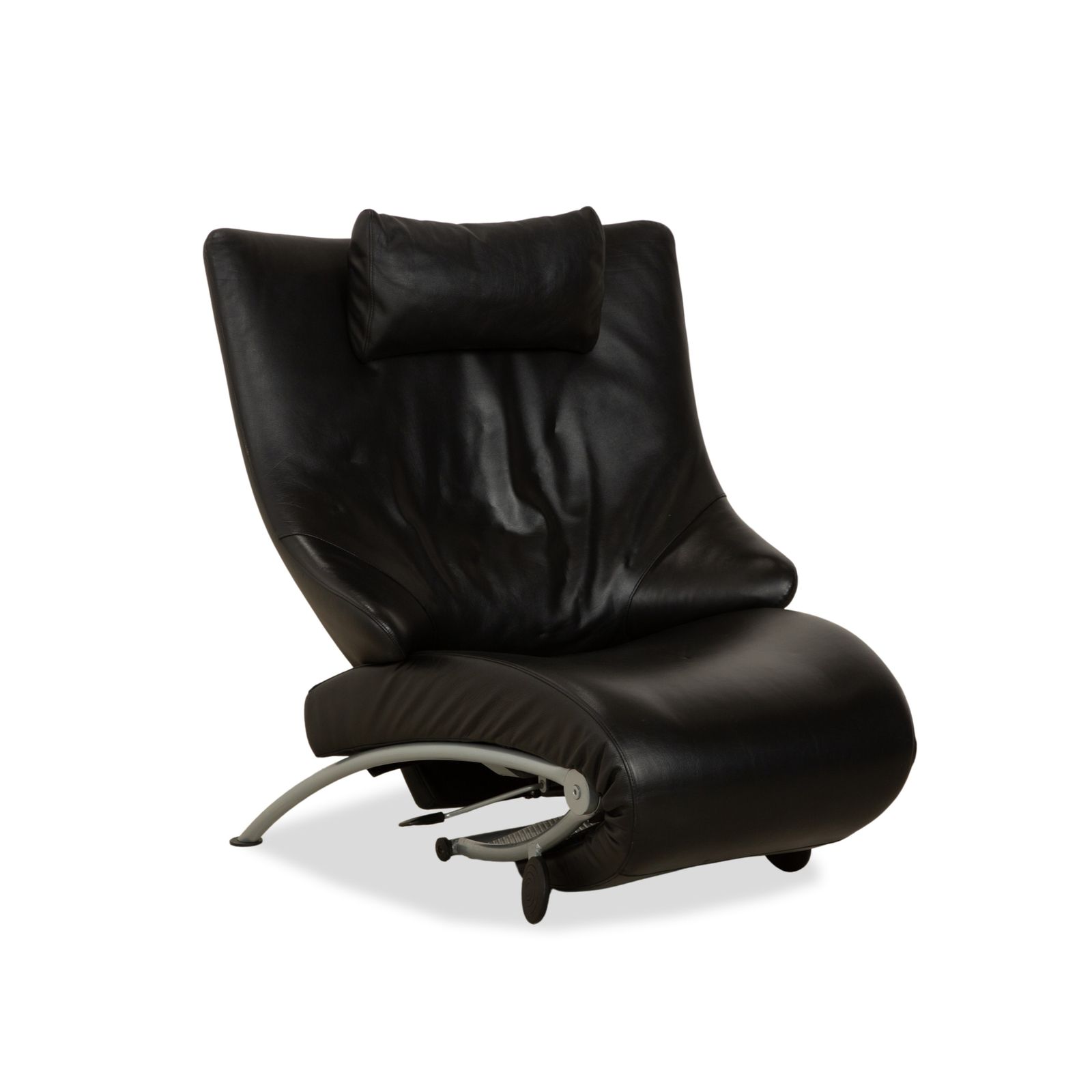 Wk Wohnen Solo 699 Leather Armchair Black Manual Function photo for sale