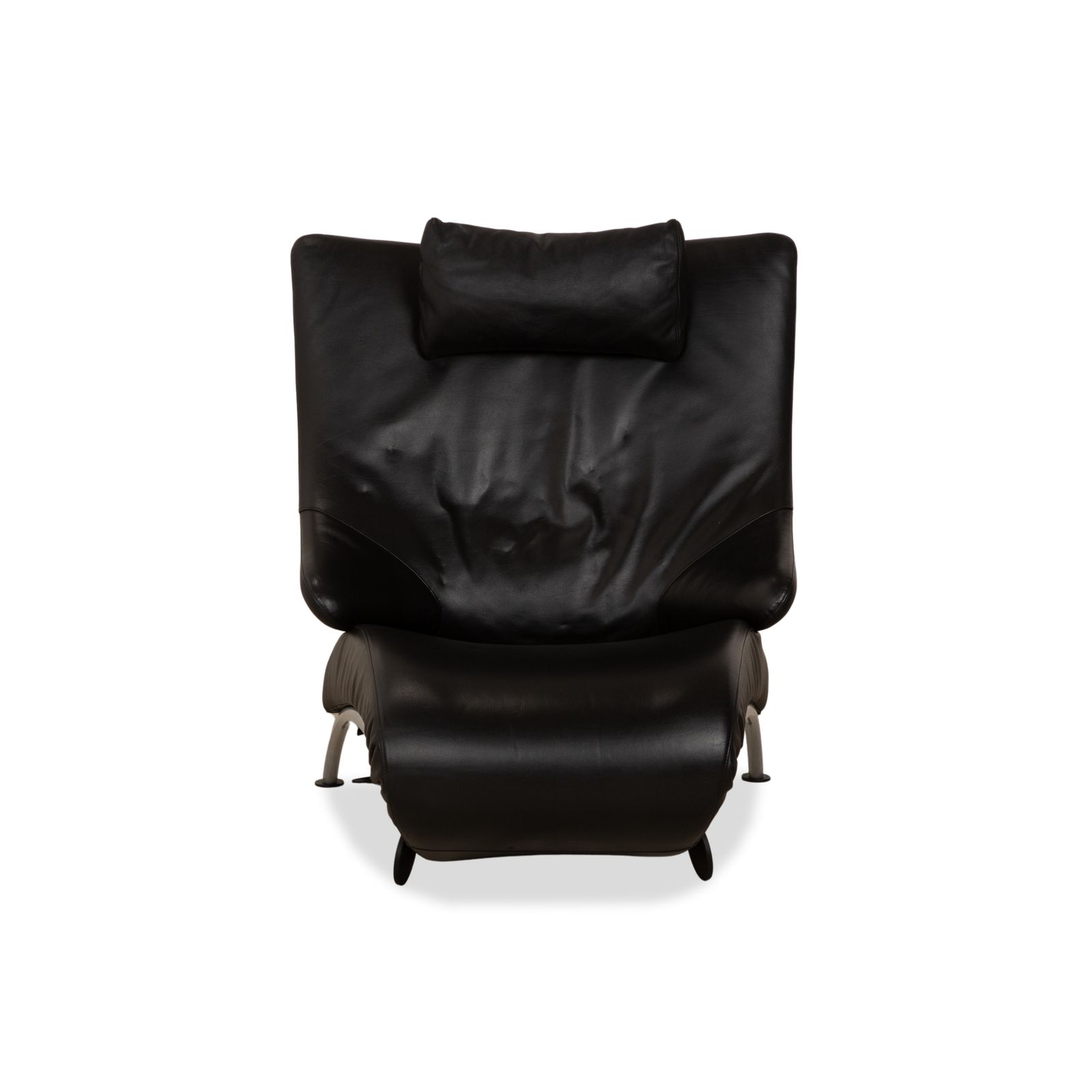 Furniture Wk Wohnen Solo 699 Leather Armchair Black Manual Function photo
