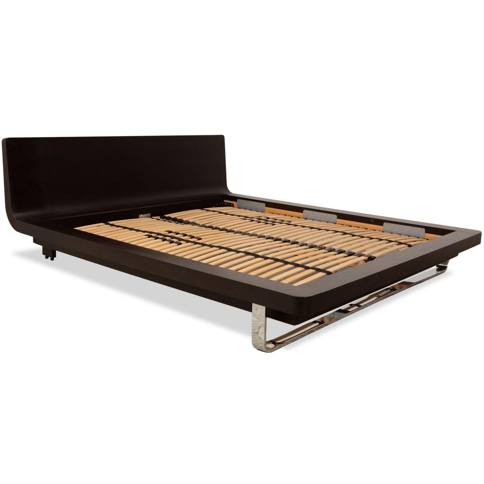 Hülsta Tamis Wood Leather Bed Black Red 180 X 200 photo Furniture