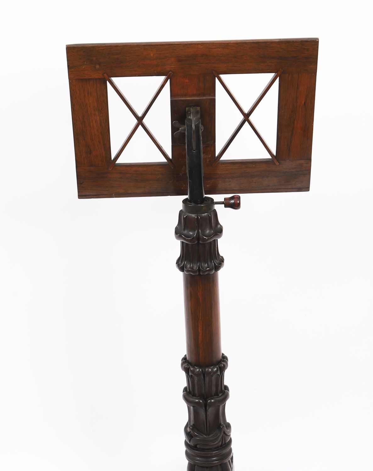 Antique William IV Gonçalo Alves Tripod Music Stand C.1830 19th Century photo vintage