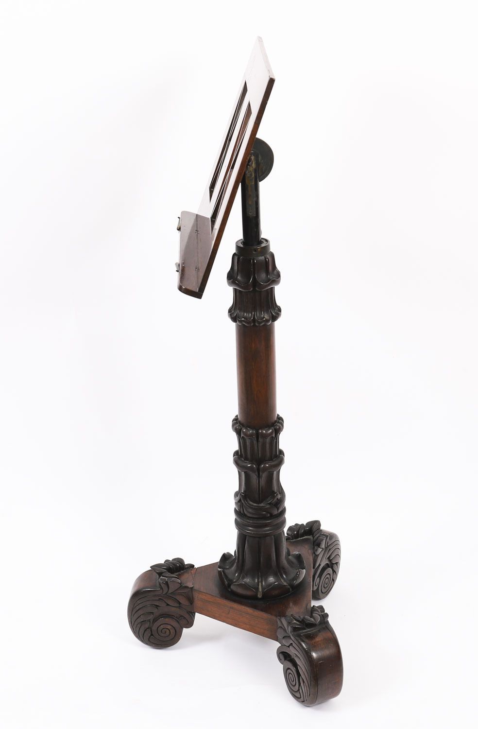 photo furniture Antique William IV Gonçalo Alves Tripod Music Stand C.1830 19th Century