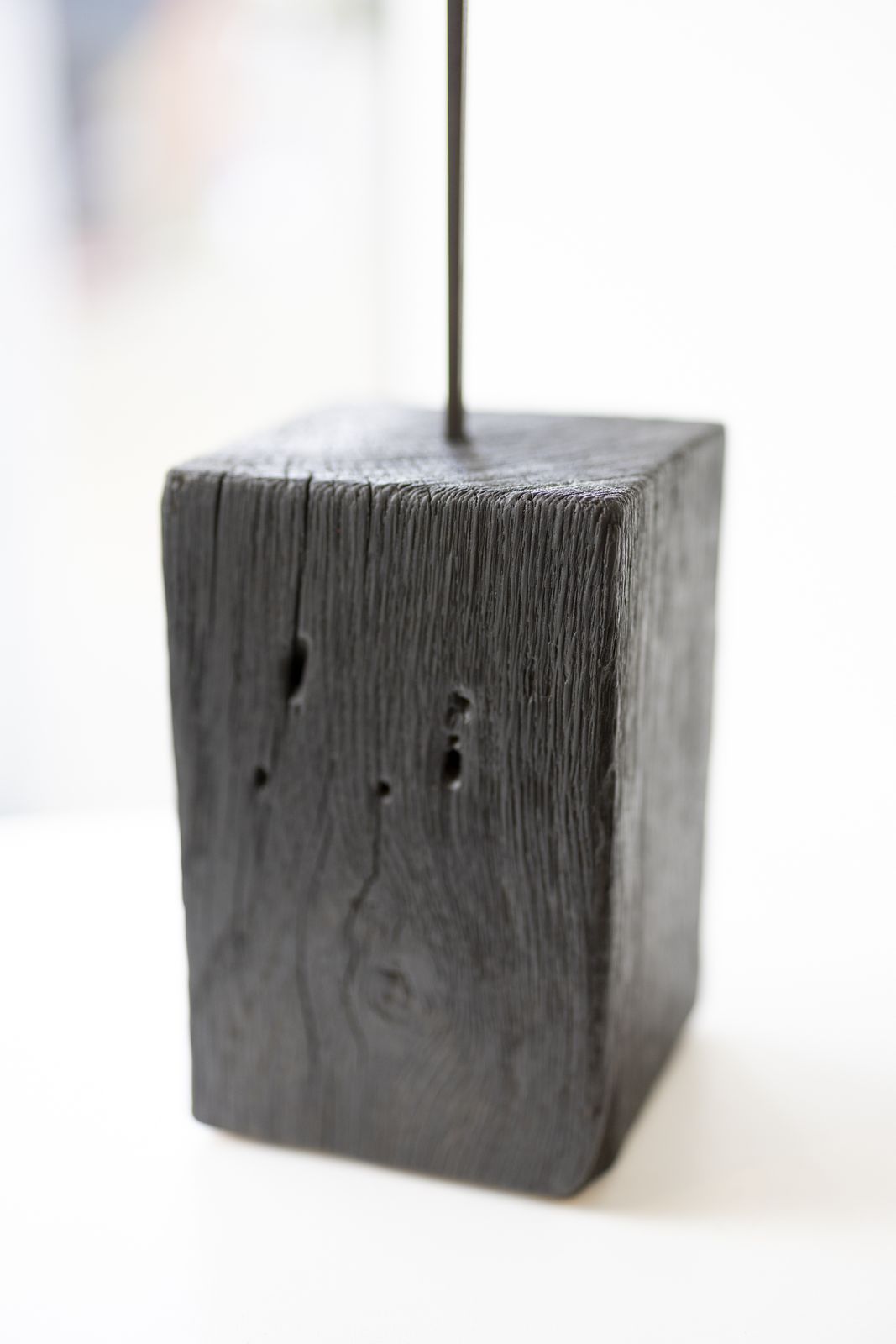 Primary Two, A Freestanding Sculpture Of Steel And Acrylic Colours In An Oak Base. photo furniture